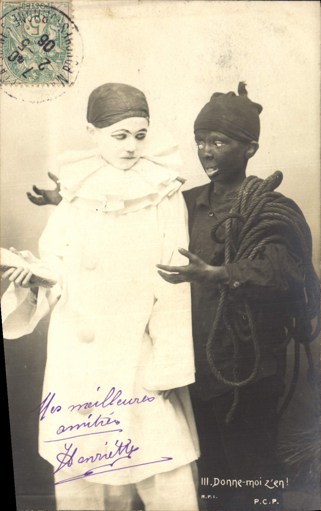 CPA Pïerrot Pierrots Ramoneur 