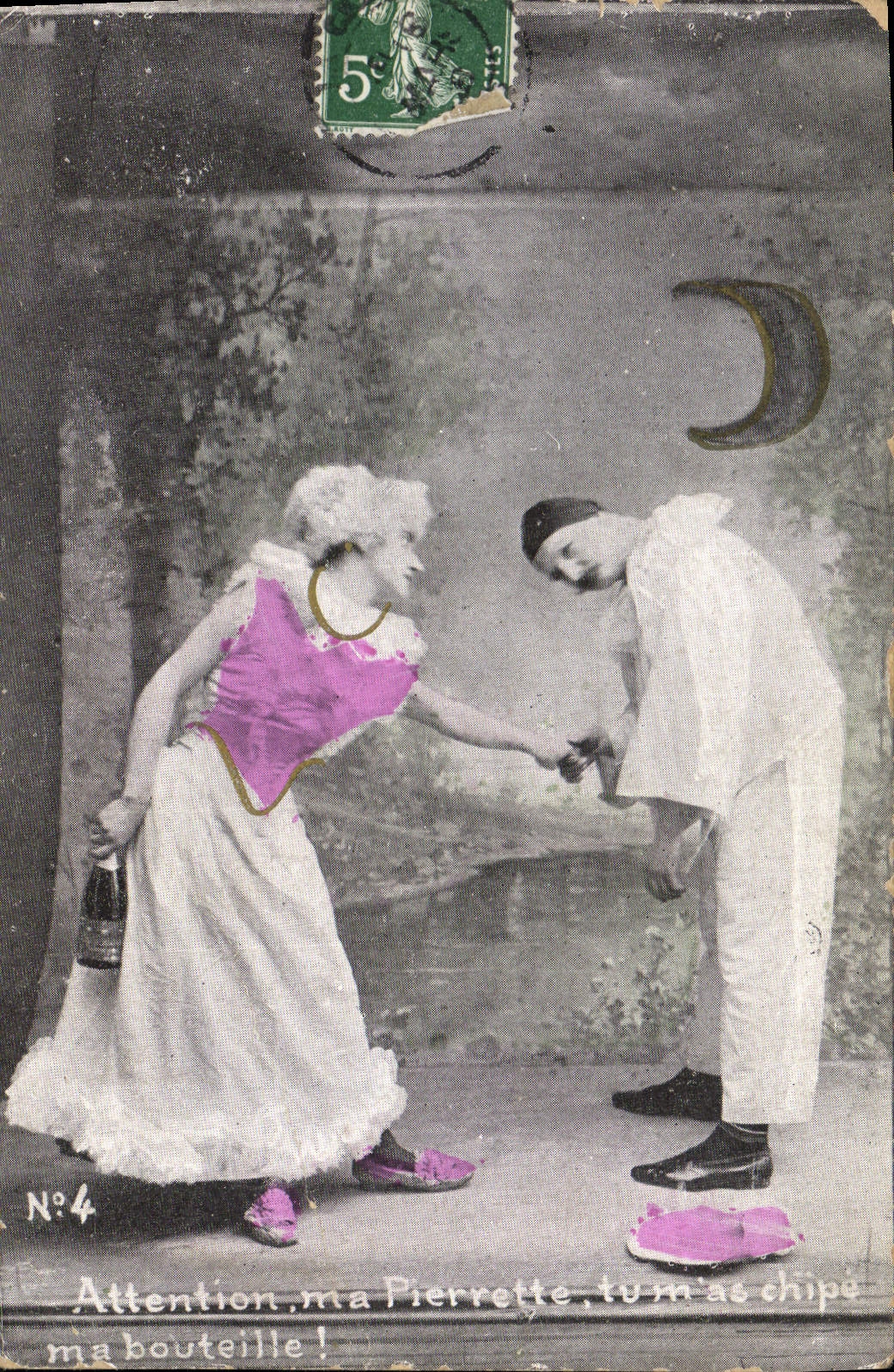 CPA Pïerrot Pierrots Pierrette