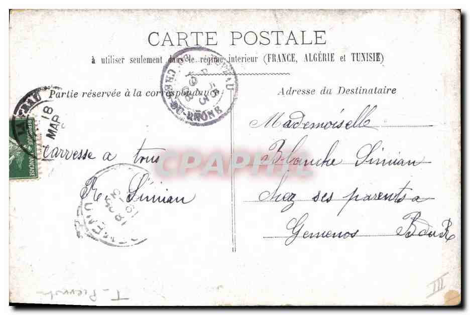CPA Pïerrot Pierrots Pierrette — Verso