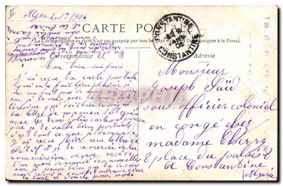 CPA Pïerrot et la mendiante Pierrots  — Verso