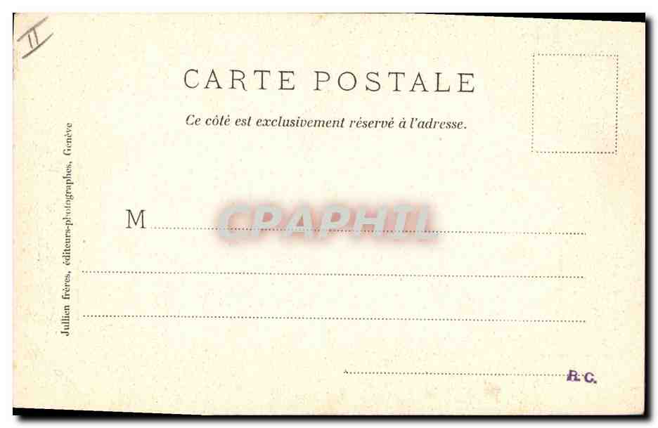 CPA Arbre Chataignier de Neuvecelle pres Evian  — Rückseite