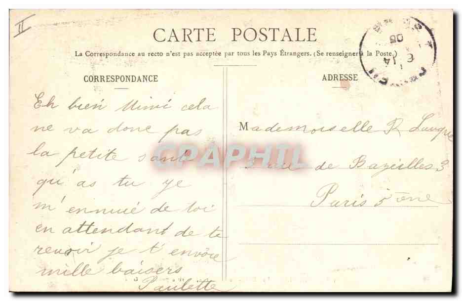 CPA Arbre Creteil Les bords de la Marne L'arbre penche  — Verso