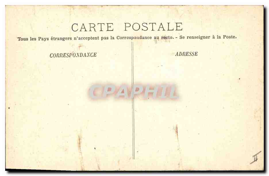 CPA Arbre Foret de Fontainebleau Au Mont Ussy Le feu d'artifice  — Back