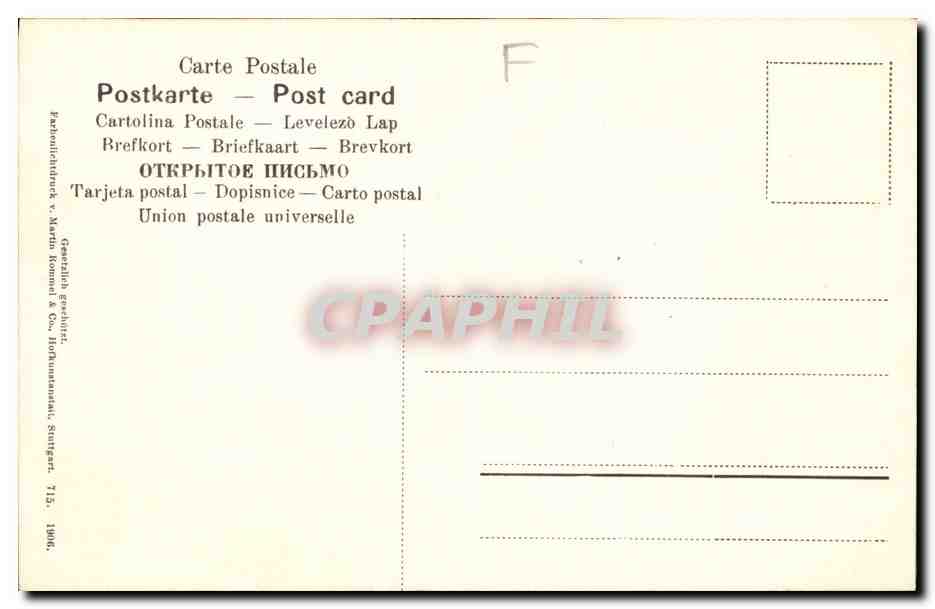 CPA Fantaisie Nature morte Fraises  — Back