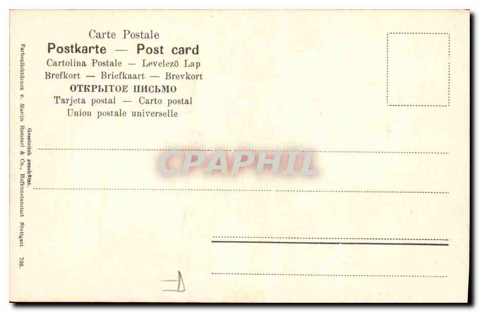 CPA Fantaisie Nature morte Pommes — Verso