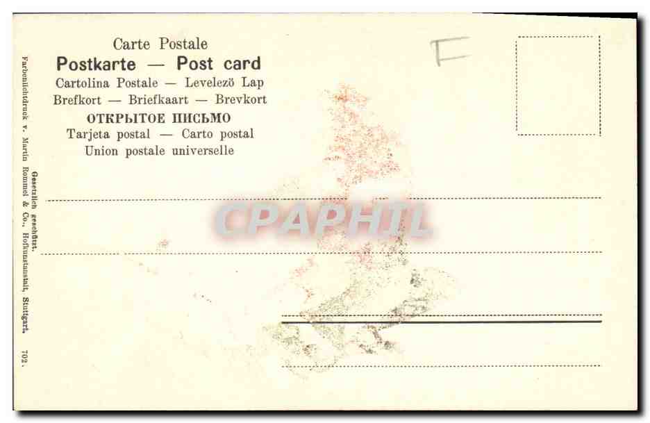 CPA Fantaisie Nature morte Cerises — Rückseite