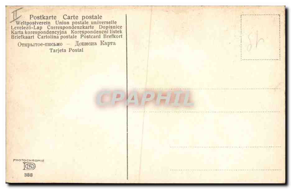 CPA Fantaisie Nature morte Citrons — Verso
