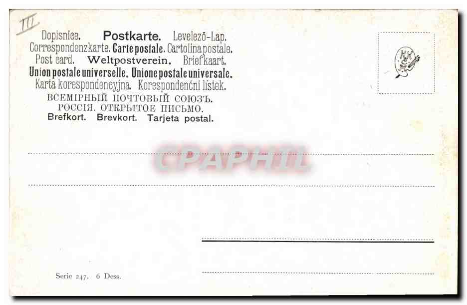 CPA Fantaisie Nature morte Mandarines  — Verso