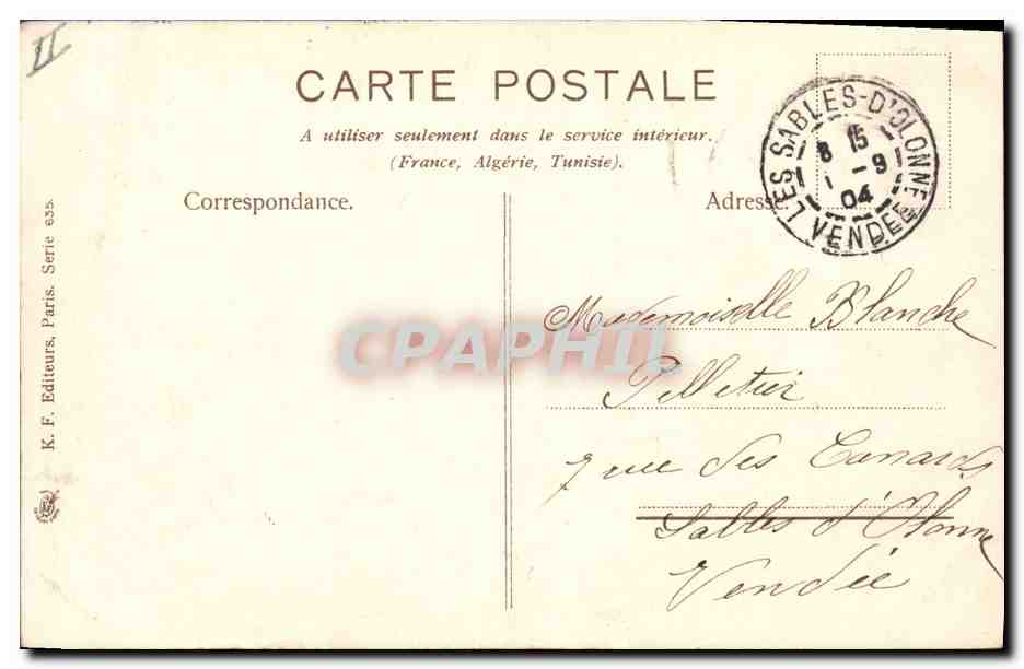 CPA Fantaisie Fleurs Oeilles  — Verso