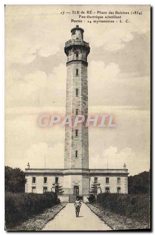CPA Phare des baleines Ile de Re Feu electrique scintillant