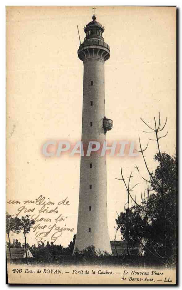 CPA Environs de Royan Foret de la Coubre Le nouveau Phare de Bonne Anse