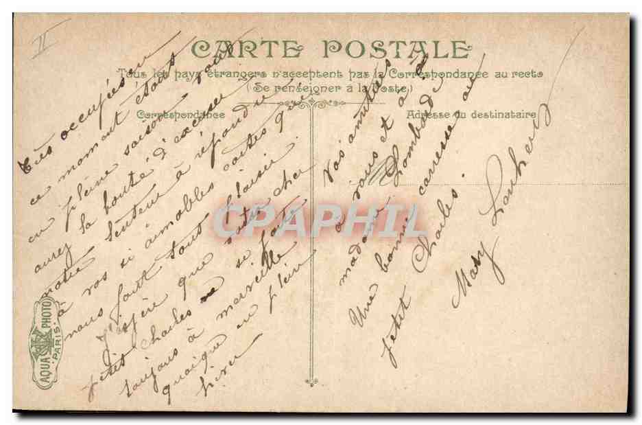 CPA Phare Brest La Rade — Rückseite