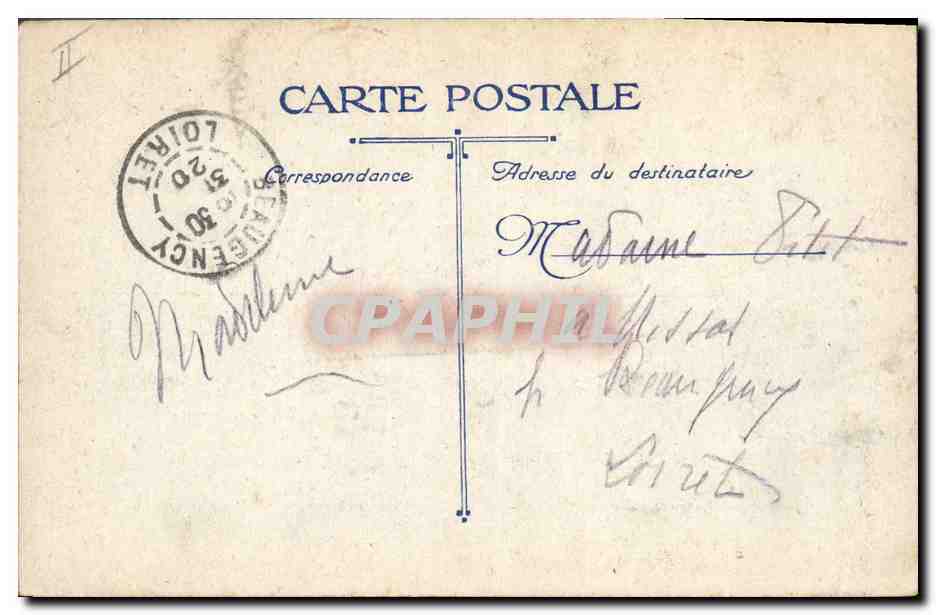 CPA Phare St Nazaire Le phare de Ville es Martin — Rückseite