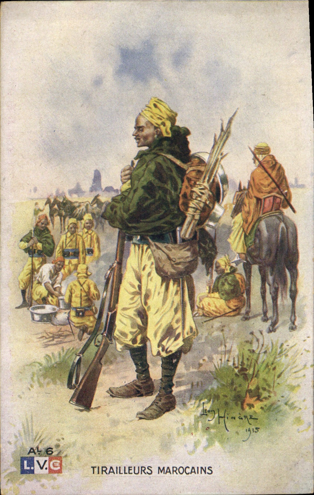 CPA Militaria Tiralleurs marocains