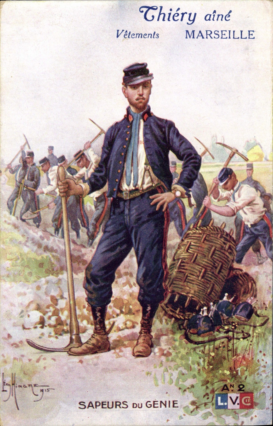 CPA Militaria Sapeurs du Genie 