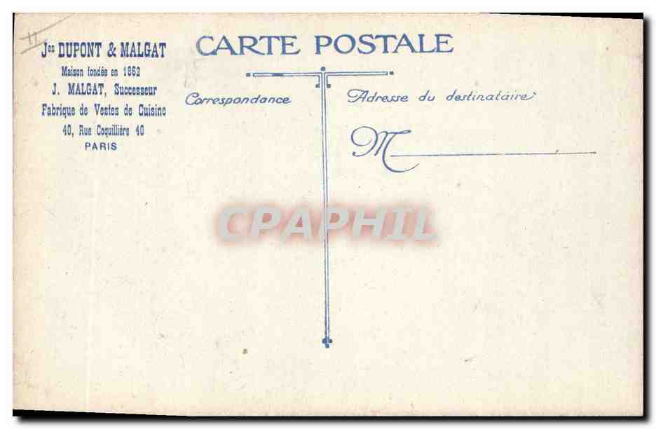Portrait d'un officier — décoré de médailles et d'une écharpe verte — éditeur J. DUPONT & MALGAT — Achterkant