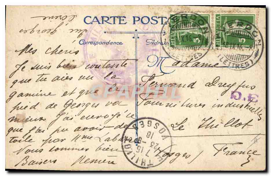 CPA Militaria Lorraine Jeune marin revant aux ilots bleus infinis — Rückseite