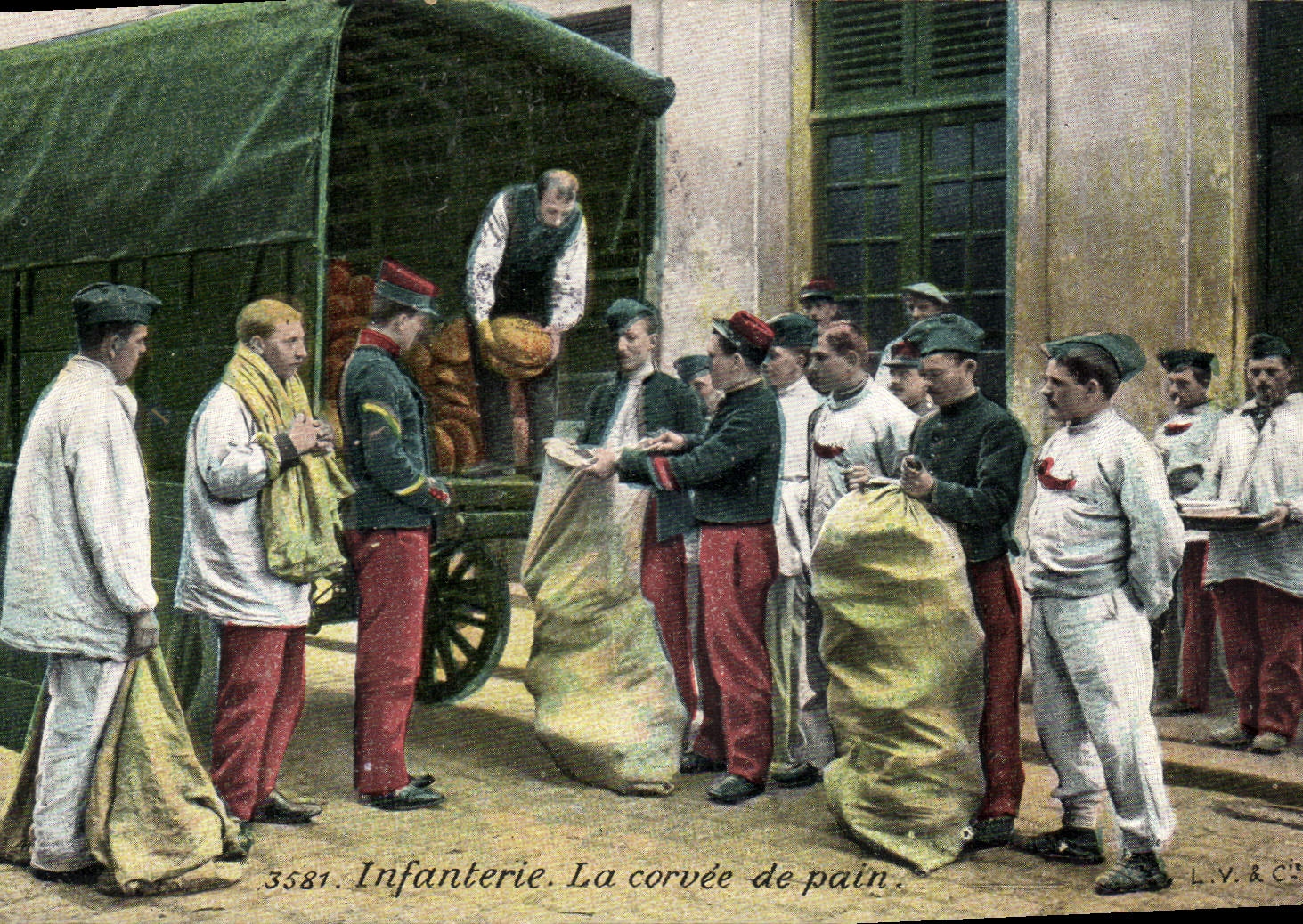 CPA Militaria Infanterie La corvee de pain