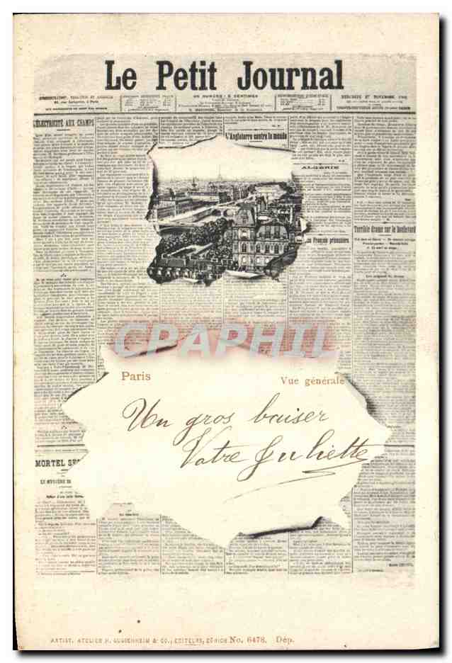 Paris — Vue générale — Le Petit Journal, n° 6478