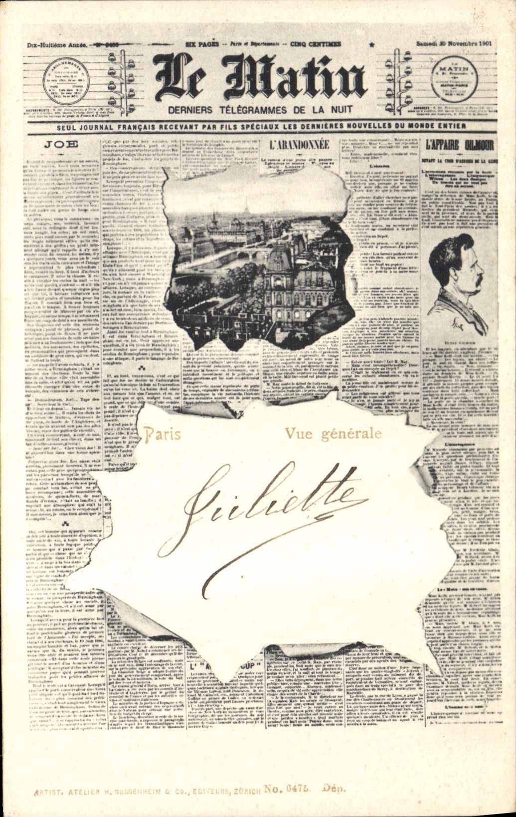 Paris — Vue générale — Atelier H. RUBENHEIM & CO. Éditeur, N° 6476