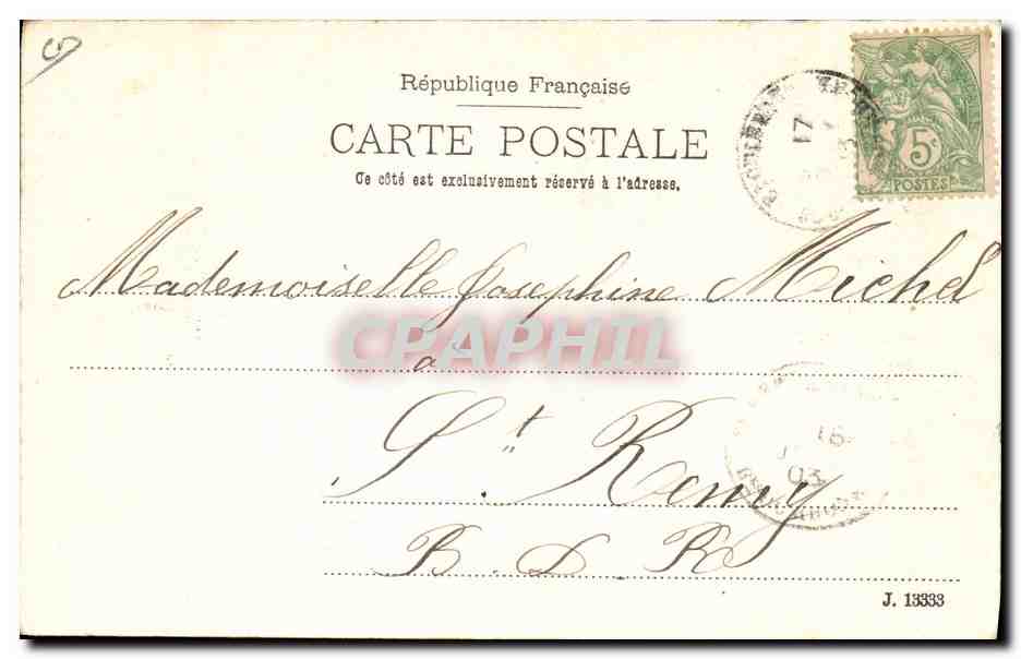 Paris — Vue générale — Atelier H. RUBENHEIM & CO. Éditeur, N° 6476 — Verso