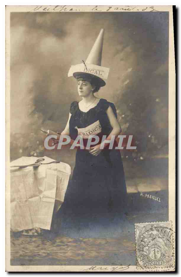 Femme en costume de radicale — Veilhan, 8 janvier 1903 — H. Manuel