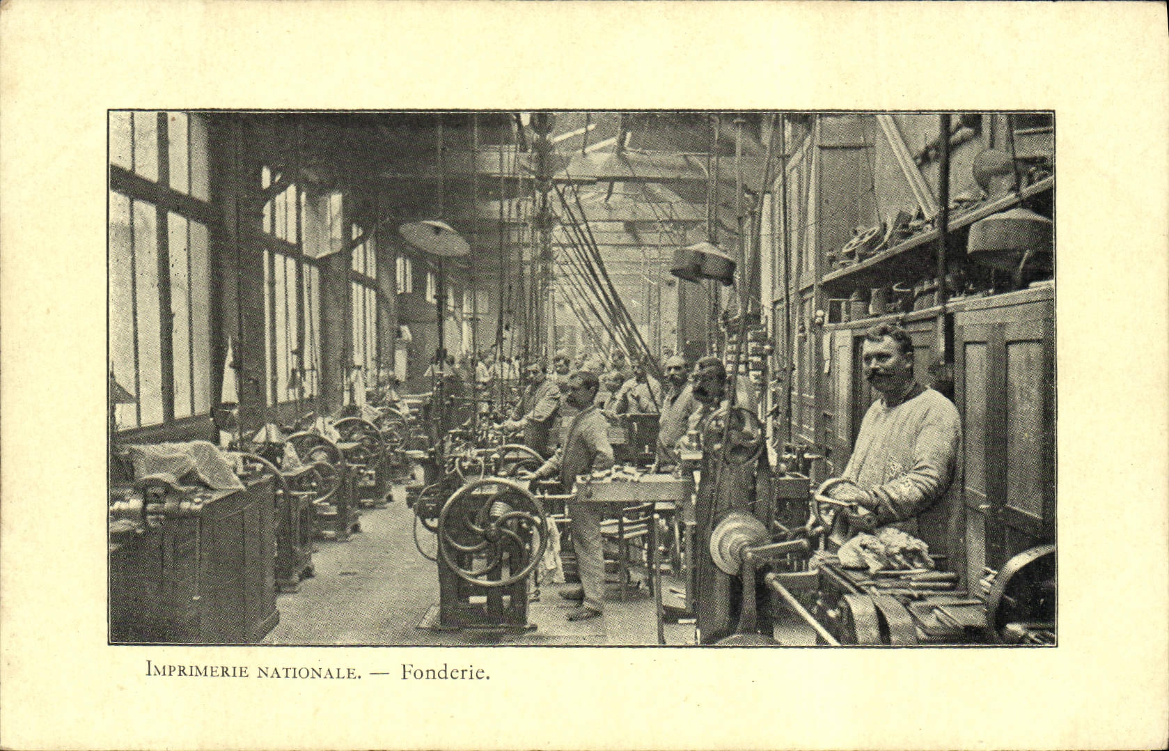CPA Journaux Journal Imprimerie Nationale Fonderie 