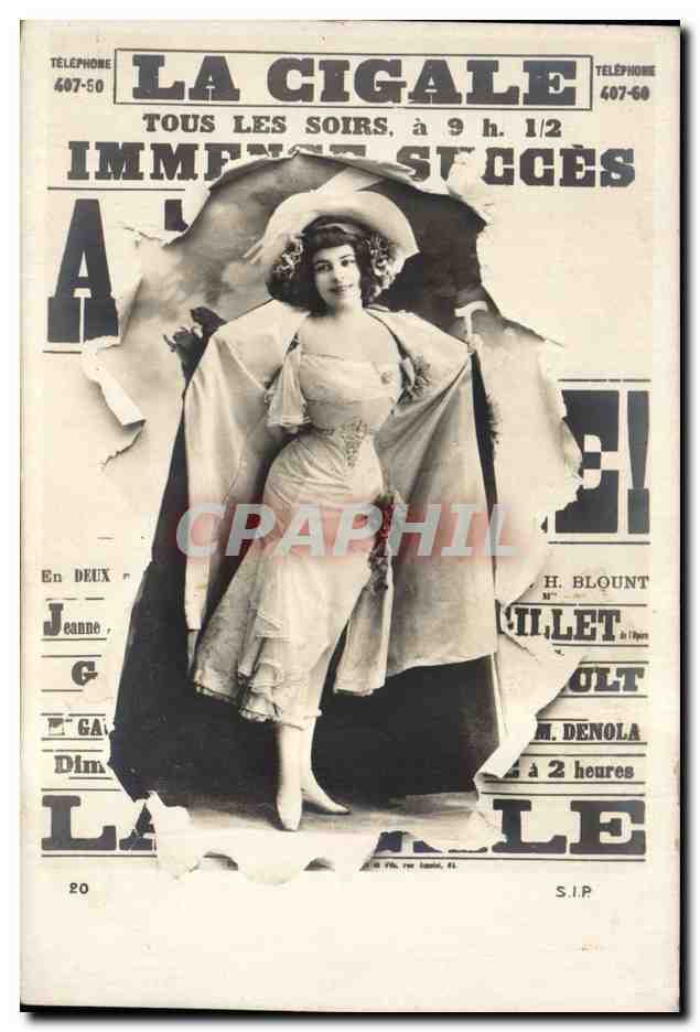 Spectacle La Cigale — Affiche publicitaire — S.I.P.