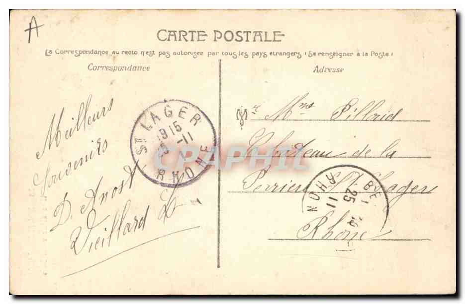 CPA Folklore Morvan Une allee sous bois Boeufs Attelage  — Verso