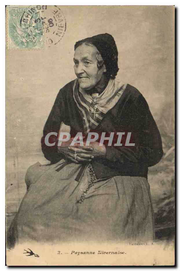 CPA Folklore Paysanne Nivernaise 