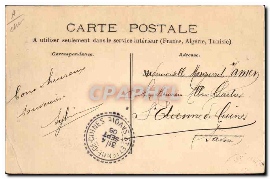 CPA Folklore Paysanne Nivernaise  — Verso