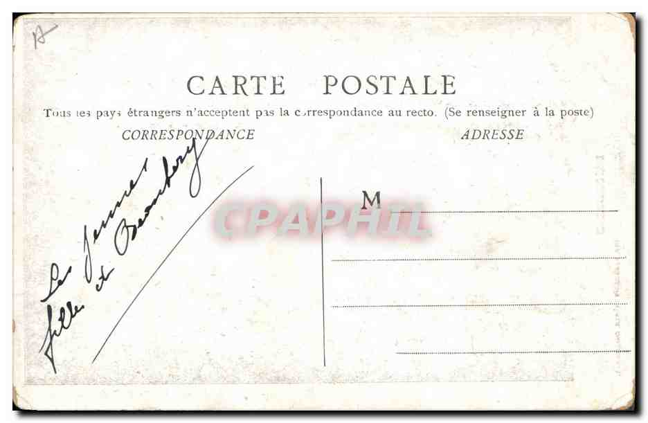 CPA Brionnaise  — Verso