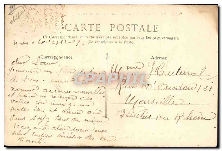 CPA Folklore Legende de Saint Saulge Au tacot Nevers St Saulge Train  — Back
