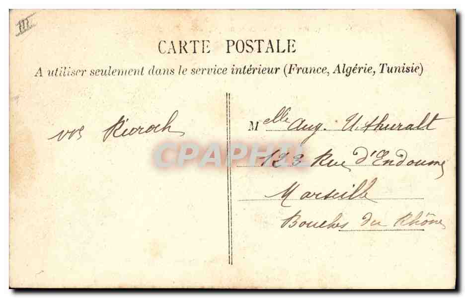 CPA Folklore Legende de Saint Saulge La revanche  — Verso