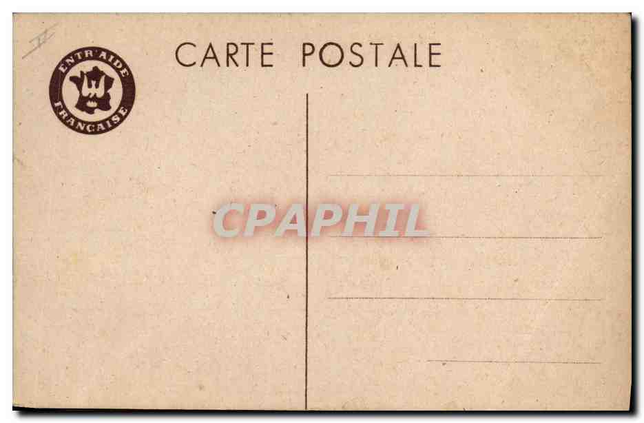 CPA Enfants Colonies Entraide Francaise — Rückseite