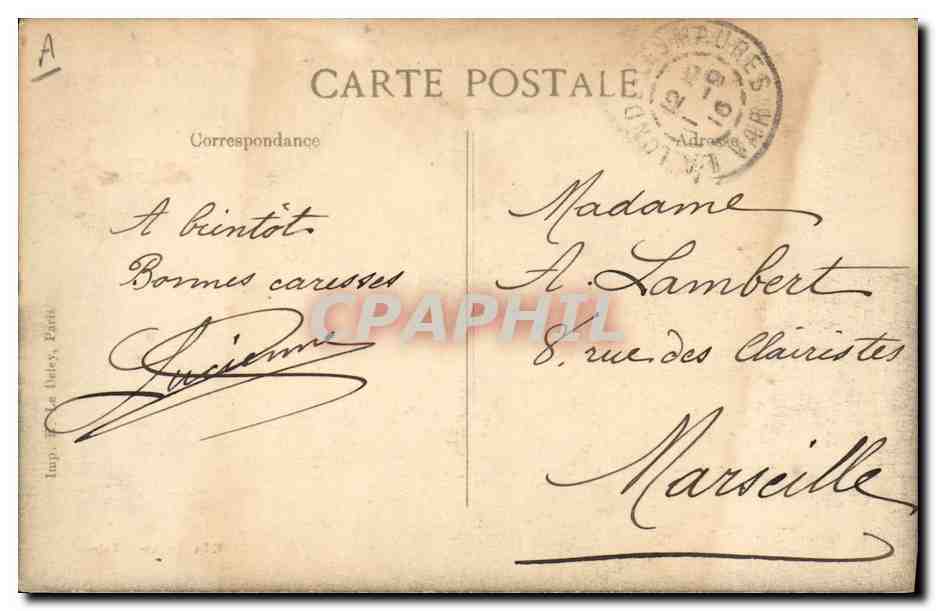 Batterie des Maures de MM. Schneider et Cie — Vue Générale de la Cité ouvrière — Reverso