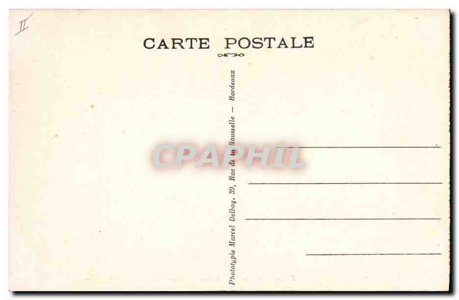 Camp Militaire de SOUGE (Gironde) — Le Château d'Eau — M.D. — Verso