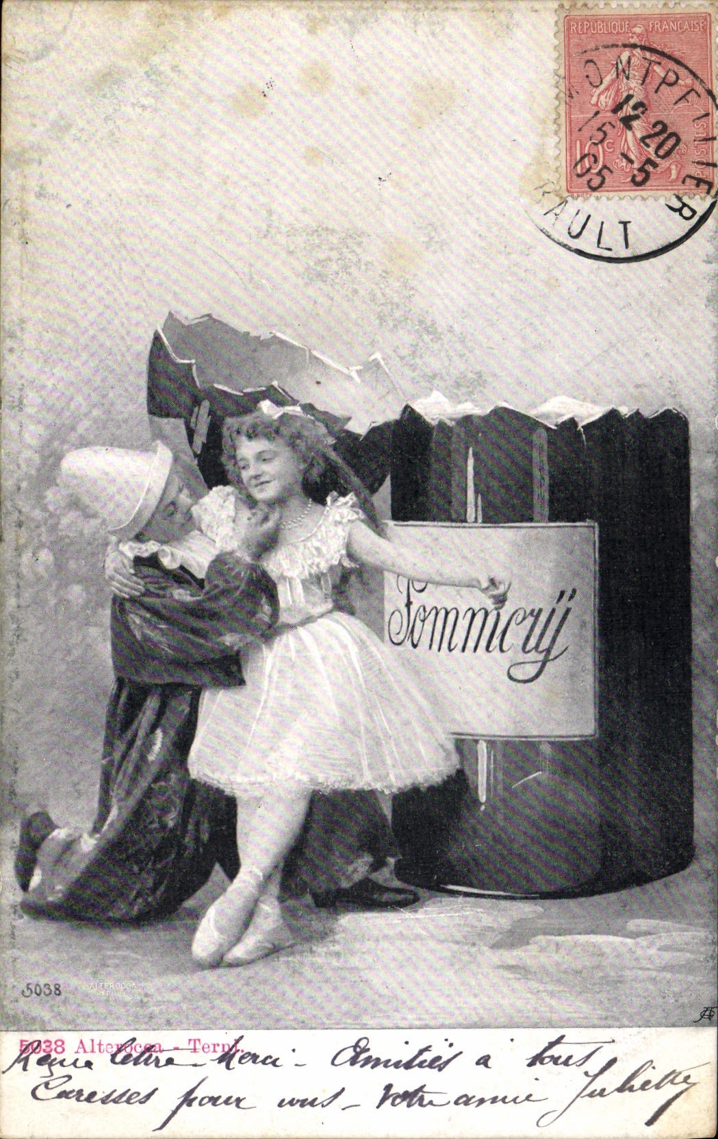 Danseurs de théâtre — scène de comédie — éditeur Alterdaco, n°5038