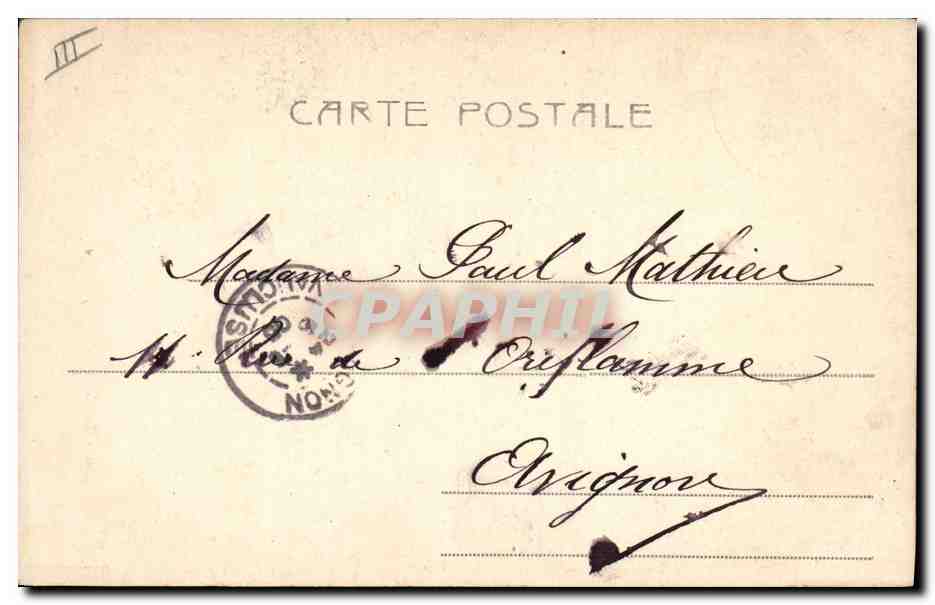 Danseurs de théâtre — scène de comédie — éditeur Alterdaco, n°5038 — Verso