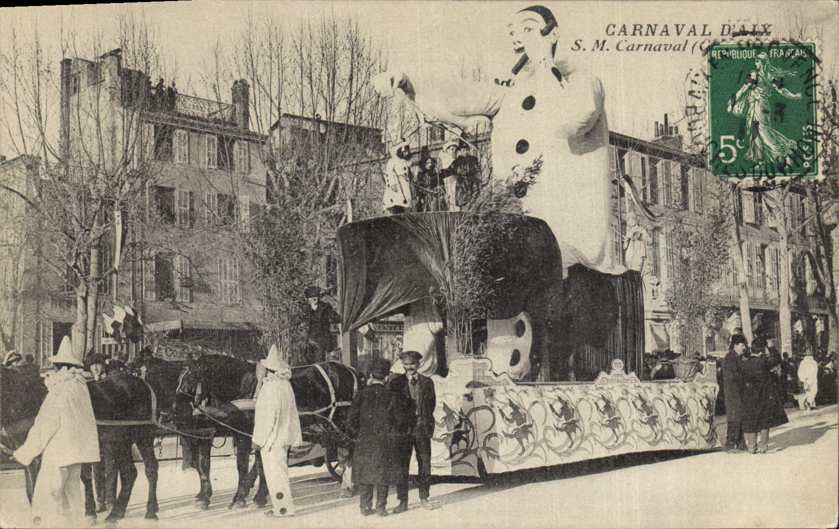 Carnaval de Dailly — desfile con mascota gigante — S.M. Carnaval (Dailly) - Anverso
