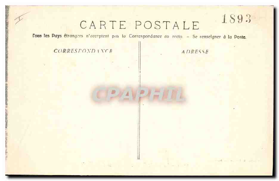 CPA Arbre La Sainte Baume Interieur de la foret  — Verso