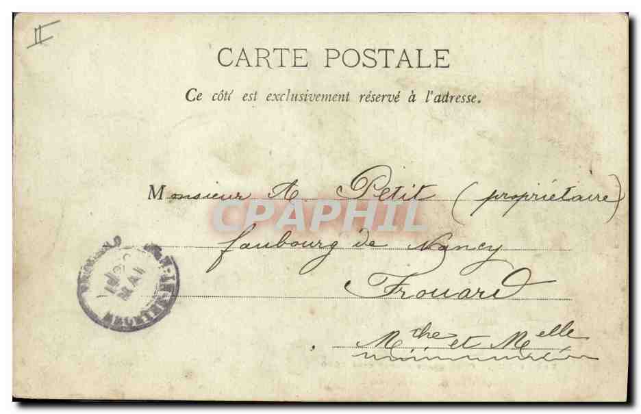 CPA Arbre Bar le Duc Orme geant plante vers 1610 Paquis de la Ville haute — Rückseite