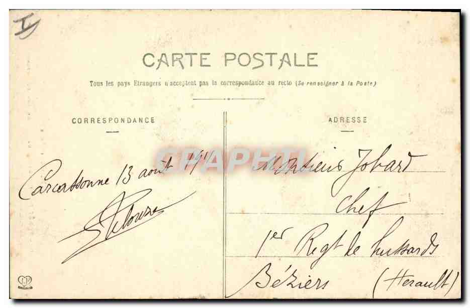 CPA Arbre Foret des Fanges Groupe de sapins — Verso