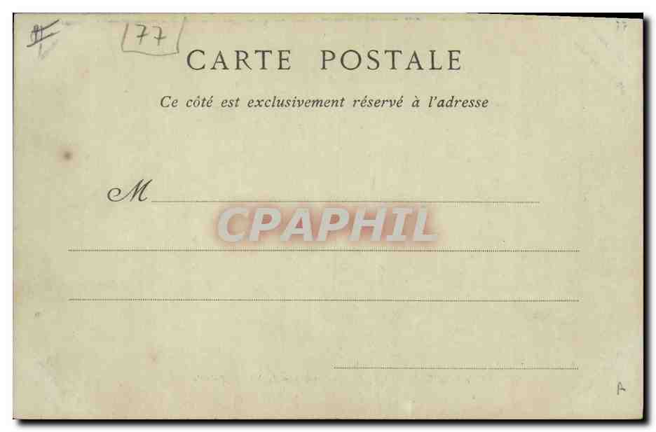 CPA Arbre Foret de Fontainebleau Carrefour du Nid de l'aigle — Rückseite