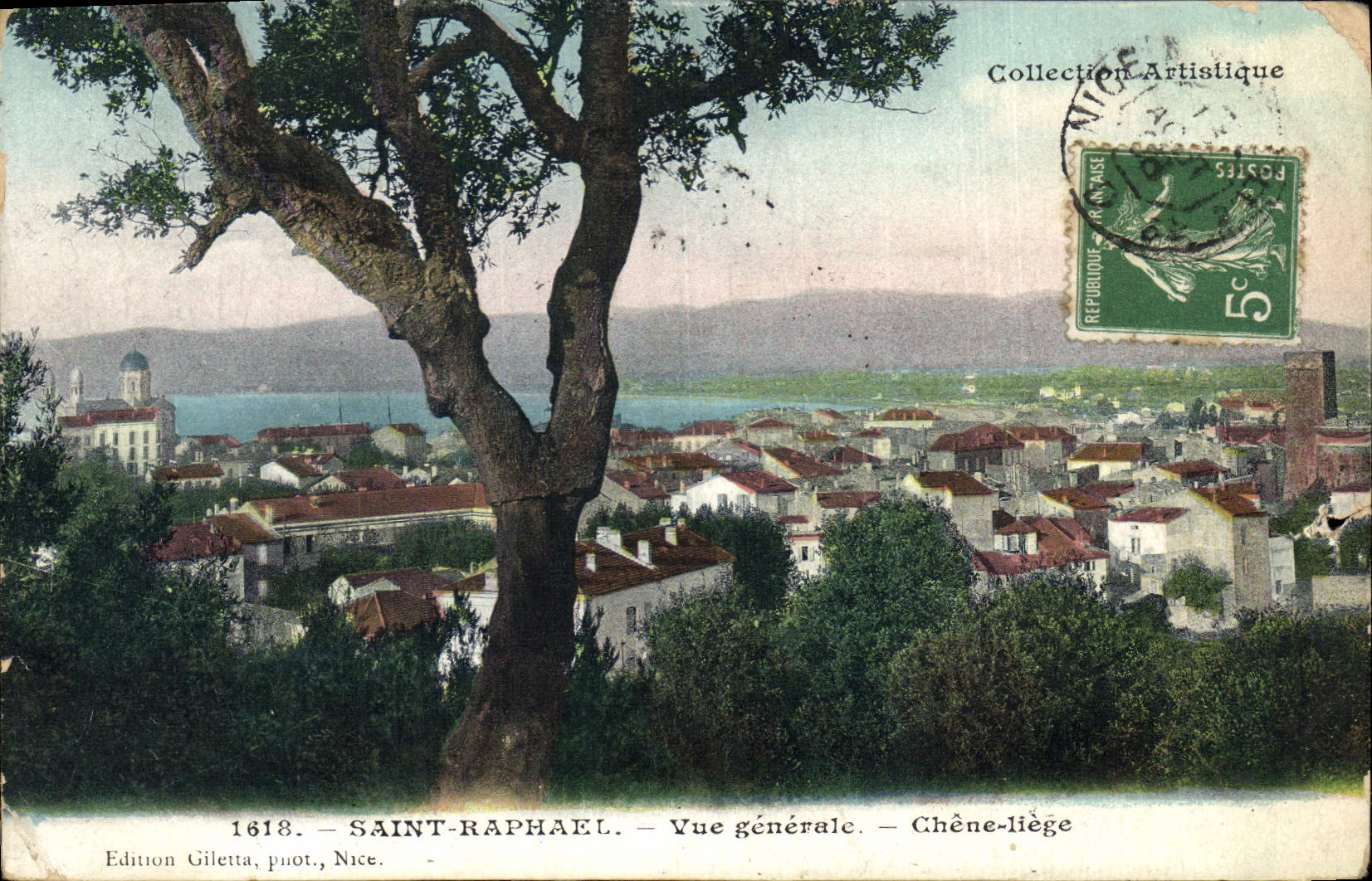 CPA Arbre Saint Raphael Vue generale Chene Liege