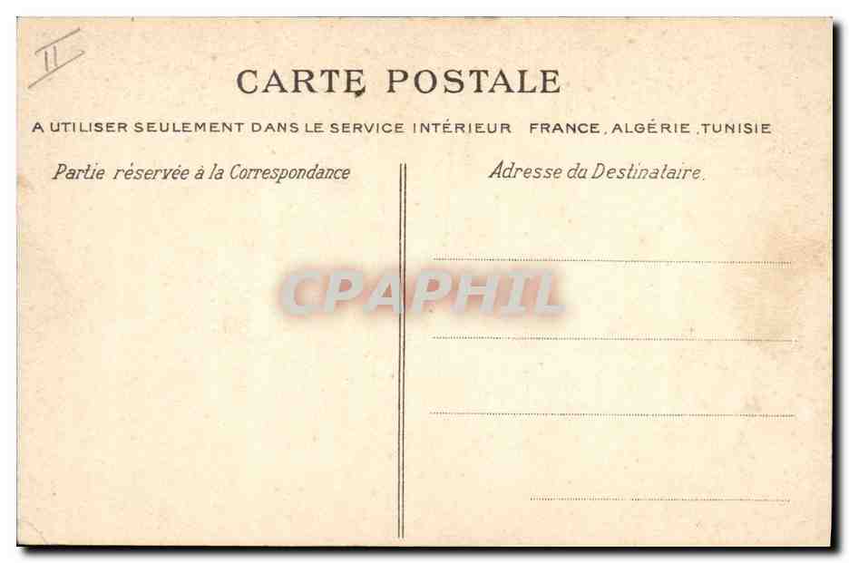 CPA Arbre Alger Allee des bambous Jardin d'essai — Rückseite
