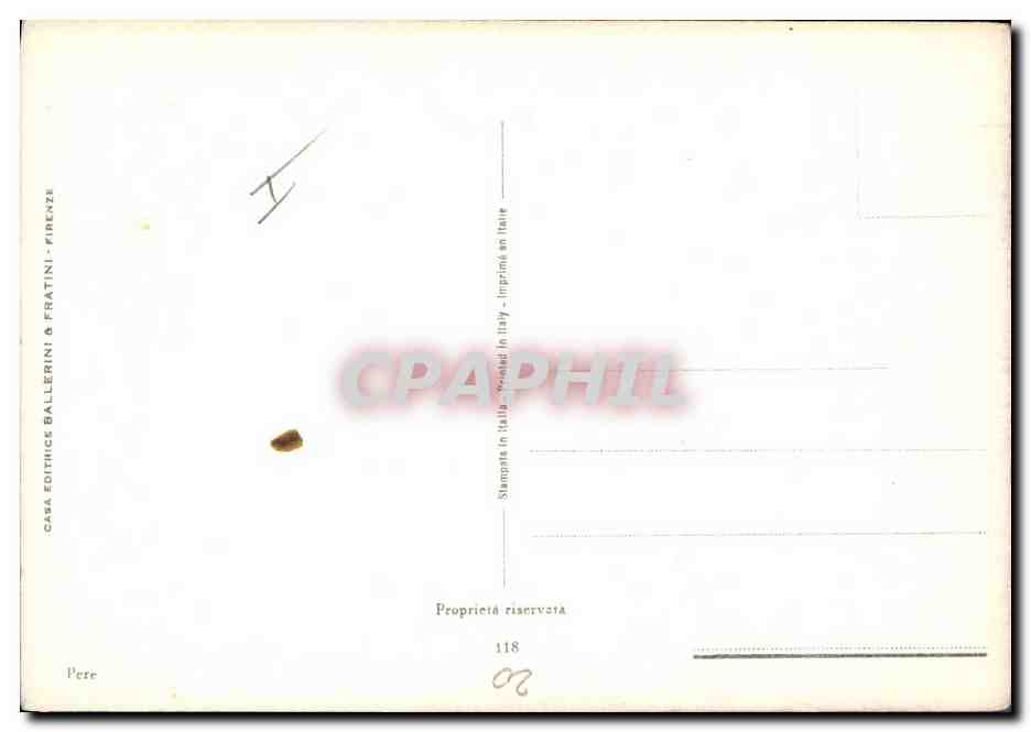 CPA Fantaisie Nature morte Poires — Back