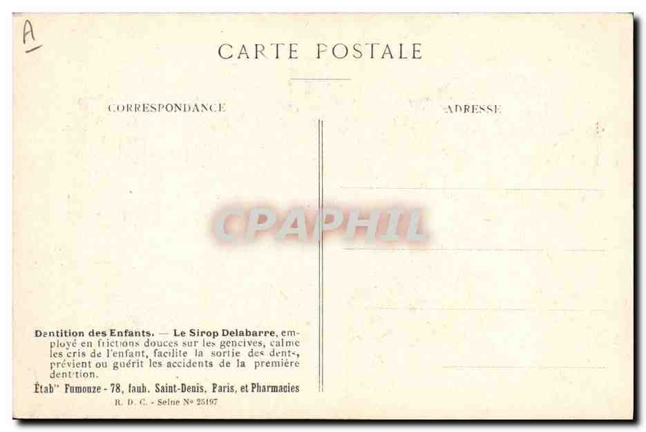 Bourrache officinale — Planche n°1 — Édition des Etablissements Fumouze — Achterkant