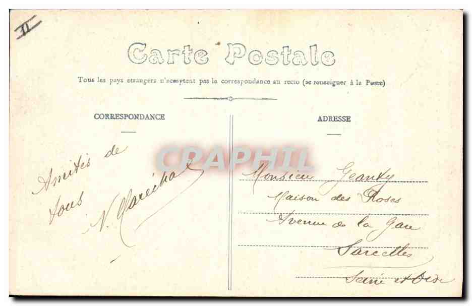 CPA Phare Construction de brise lames en ciment Charente Inferieure — Rückseite