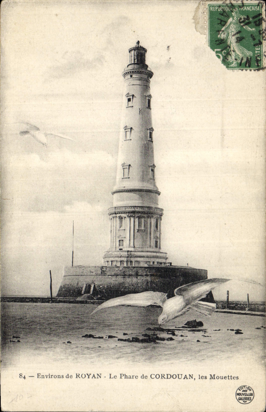 CPA Phare de Cordouan Les Mouettes Environs de Royan